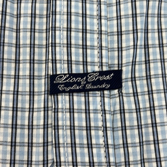 Lions Crest by English Laundry Blue Button Down Shirt Size 2XL - Picture 4 of 16